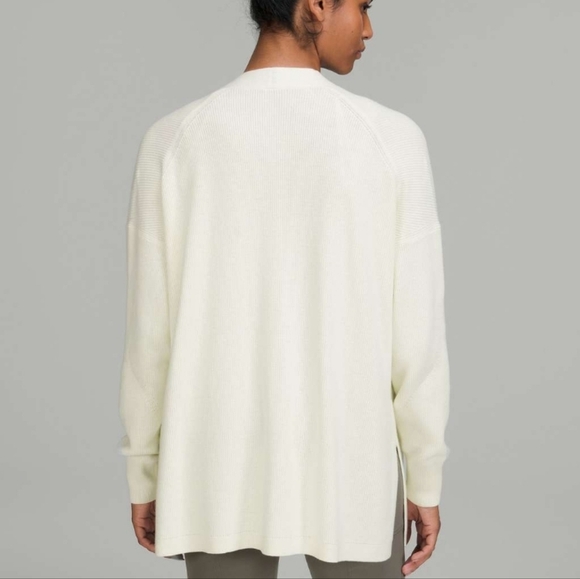 Lululemon Lemon Sorbet Side Slit Sweater Wrap Size 6 - Picture 2 of 10